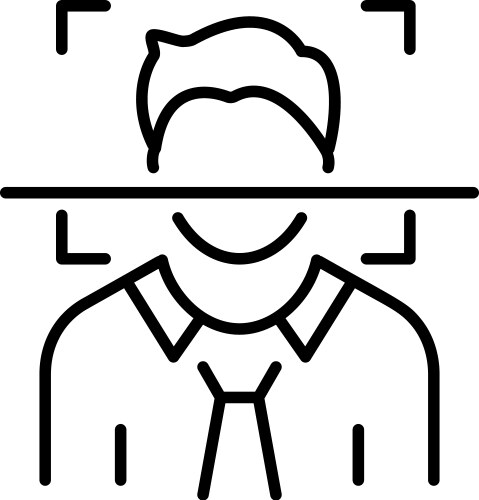 Face scan (51649872) – Royalty-Free Vector | VectorStock