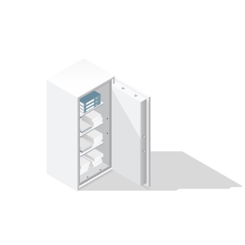 office safe isometric icon vector image