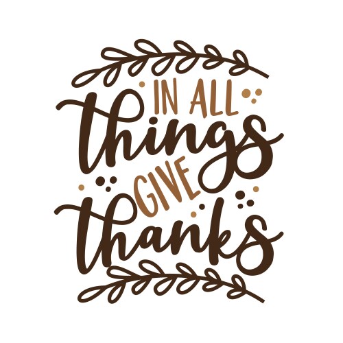 Thankful Autumn Phrase Vector Image