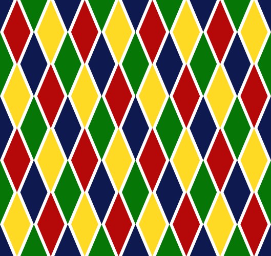 Colorful Argyle Harlequin Pattern Vector Image