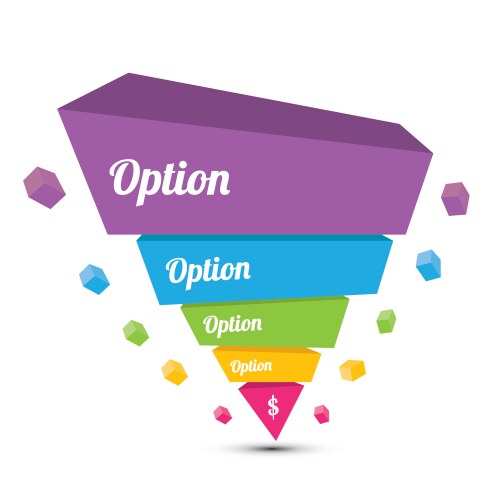 Sales funnel Royalty Free Vector Image - VectorStock