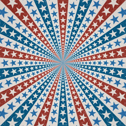 Stars and Stripes Patriotic Background Vector Image