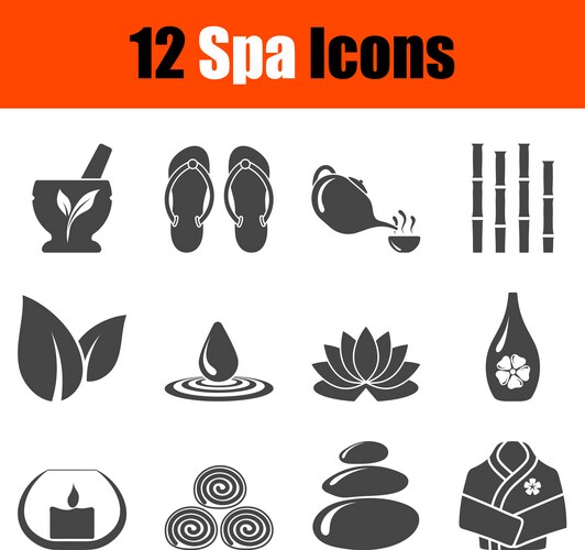 Massage spa therapy wellness aromatherapy icon Vector Image