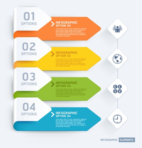 6 step arrow circle infographics template Vector Image