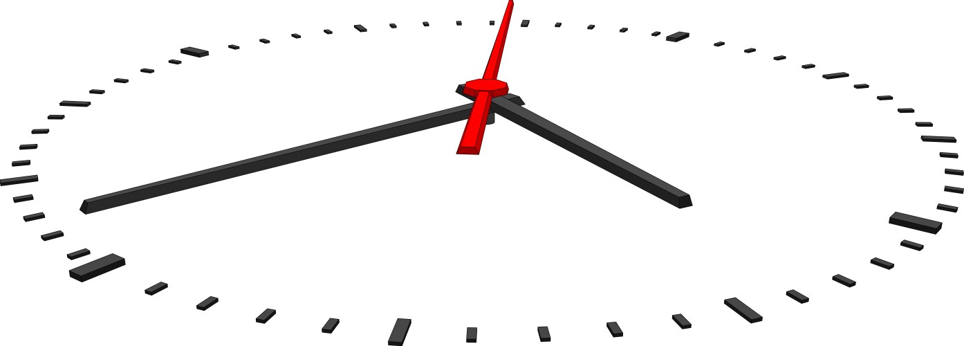 Clock face isolated on transparent Royalty Free Vector Image