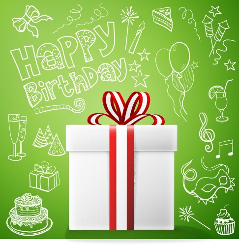 Gift card header banner Royalty Free Vector Image