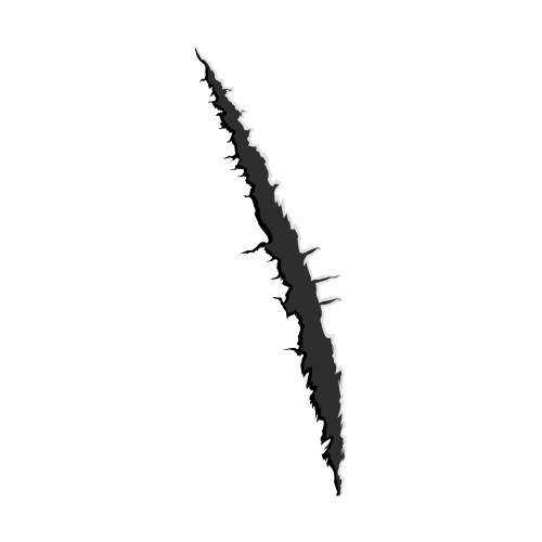 Monster Claw Scratch Vector Image