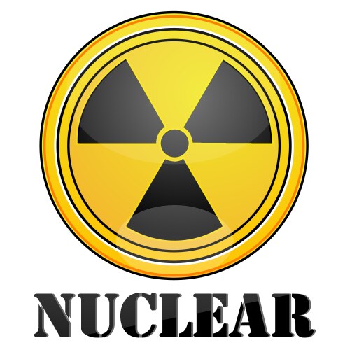 Nuclear symbol vector image