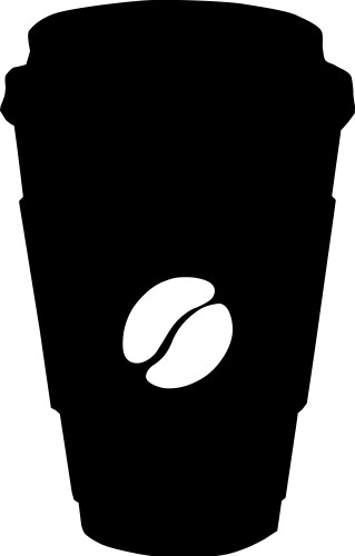 Realistic paper coffee cup set large and small Vector Image