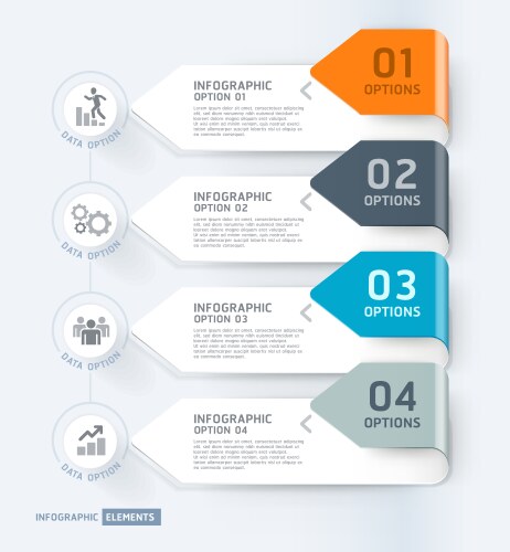 6 step arrow circle infographics template Vector Image