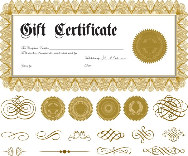 Vintage marriage certificate Royalty Free Vector Image