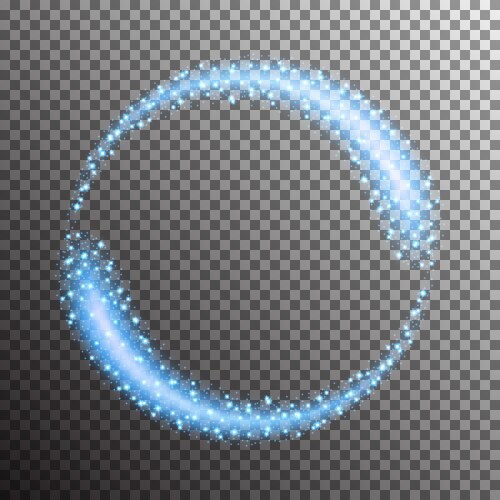 White transparent swirl light effect background Vector Image
