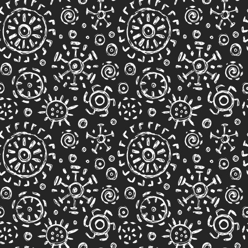 Black and white ethnic seamless pattern Royalty Free Vector