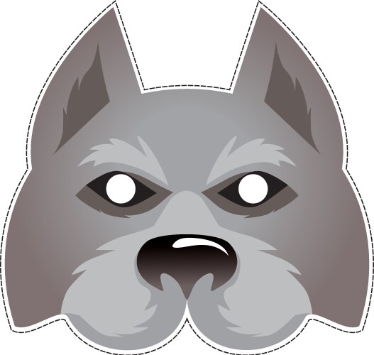 wolf mask vector image