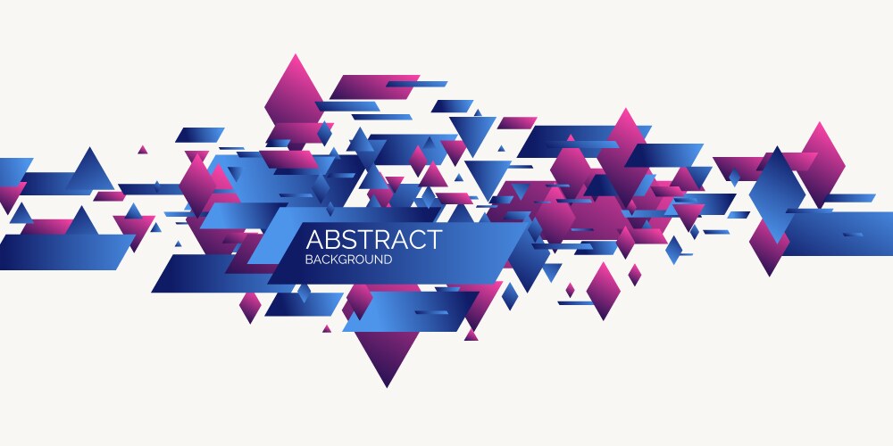 Abstract geometric background sports poster vector image