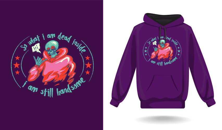 T shirt design art hoodie vector image