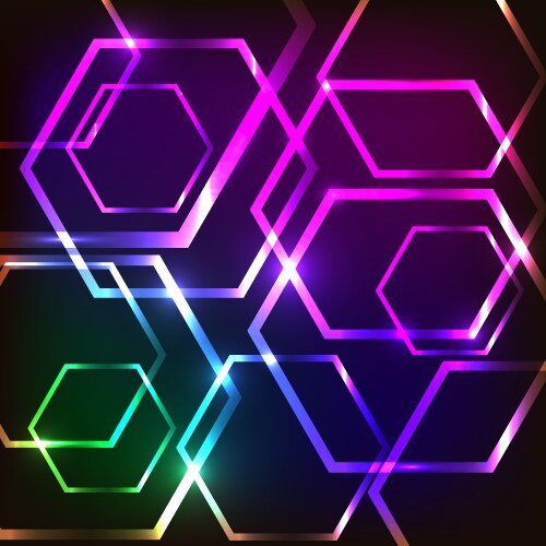 Abstract Black Technology Concept Design Template Vector Image