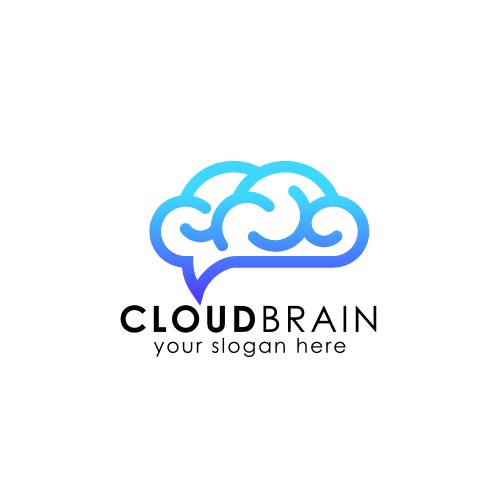 Infinity cloud logo design icon template Vector Image