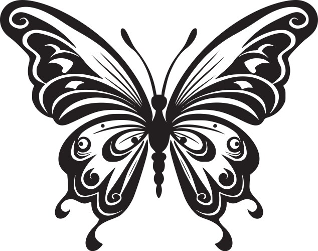 Butterfly - minimalist and simple silhouette Vector Image