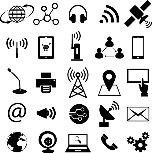 Website communication icon Royalty Free Vector Image
