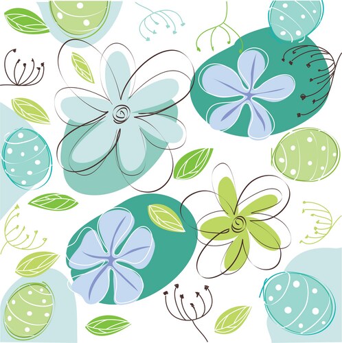 Floral greeting card Vector Image