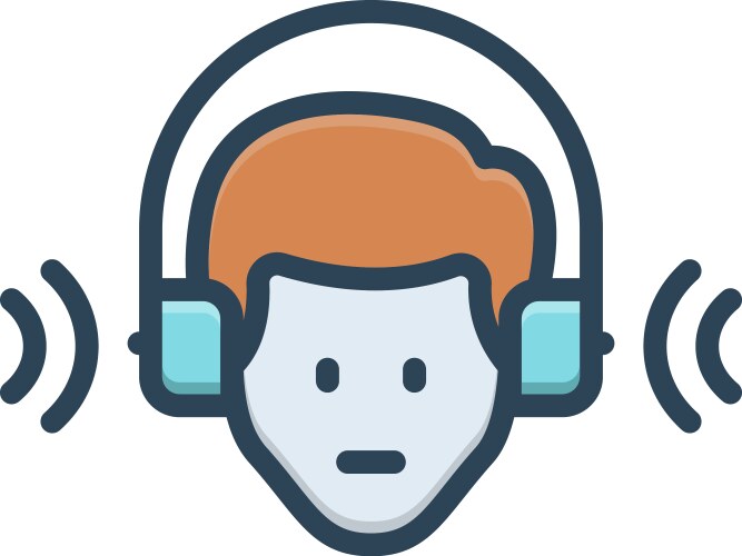 Listening Royalty Free Vector Image - VectorStock