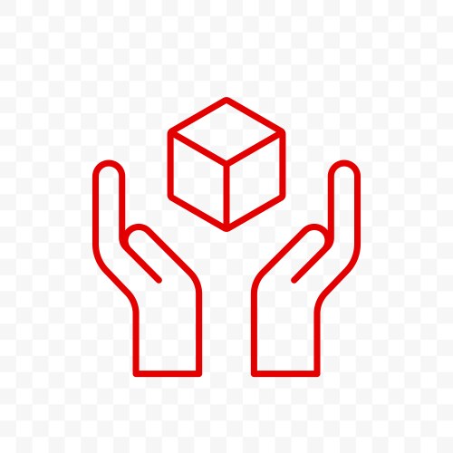 fragile icon handle with care delivery logistics vector