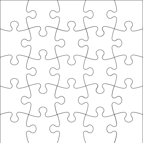 background jigsaw puzzle vector image