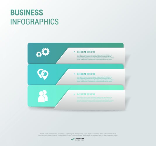 Modern strips infographics different options vector image