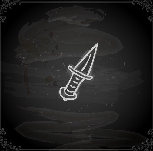 Hand drawn dagger Vector Image