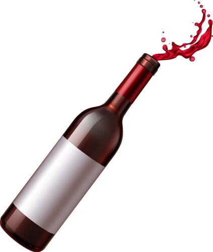 Red wine splash collection Royalty Free Vector Image