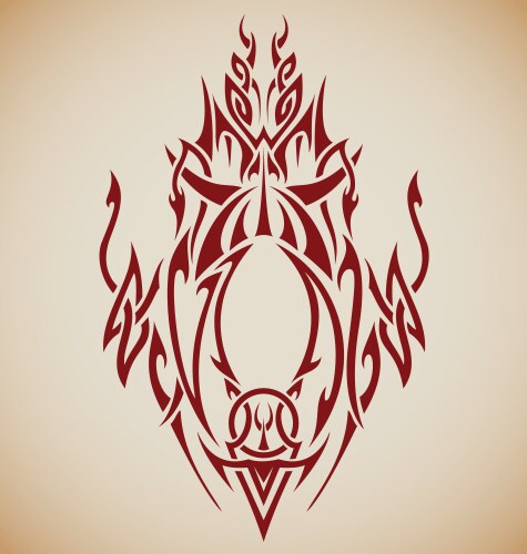 Intricate Tribal Motif Vector Image