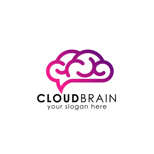 Infinity cloud logo design icon template Vector Image