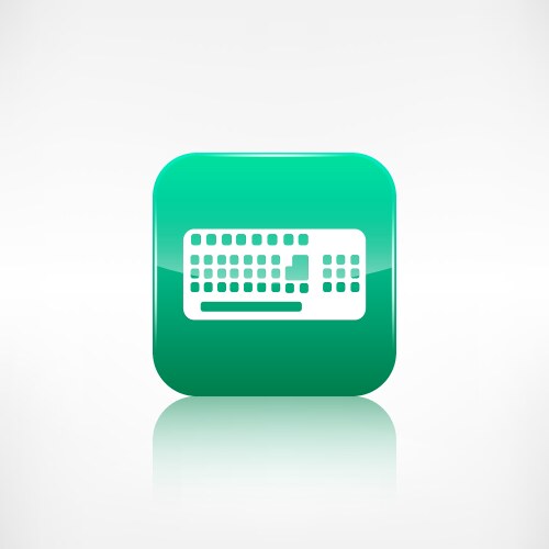 computer keyboard web icon application button vector image