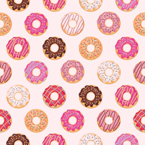 Wafer seamless pattern background ice cream cone Vector Image