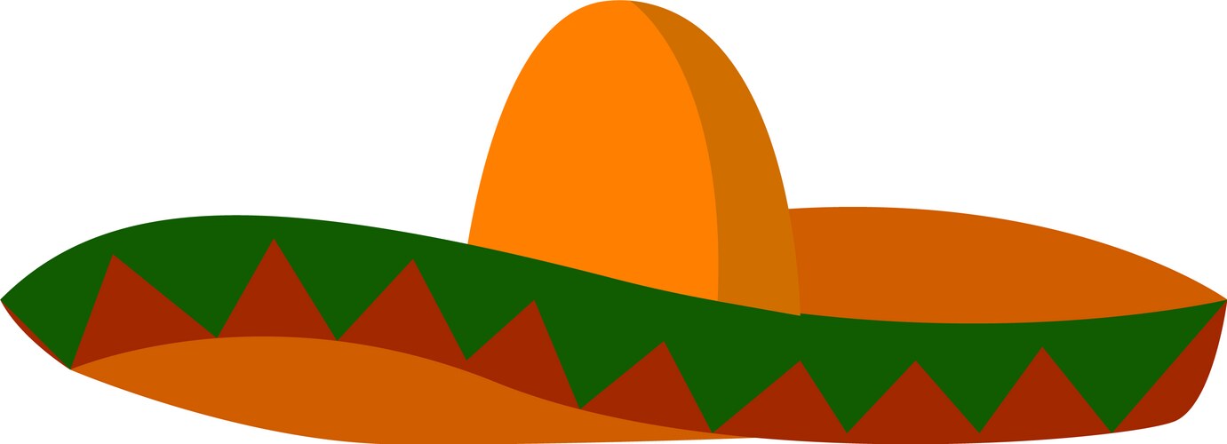 Colorful sombrero or color Vector Image