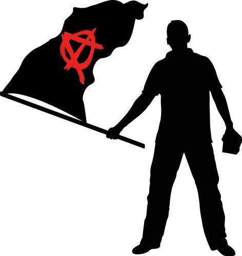 Anarchist Protest Vector Image