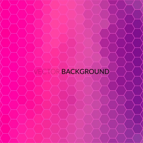 Digital hexagon pixel mosaic bright background vector image