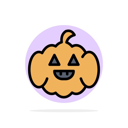 Pumpkin american abstract circle background Vector Image