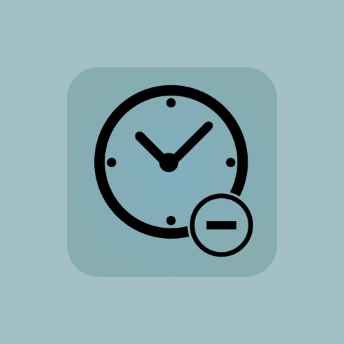Pale blue add time message – Royalty-Free Vector | VectorStock