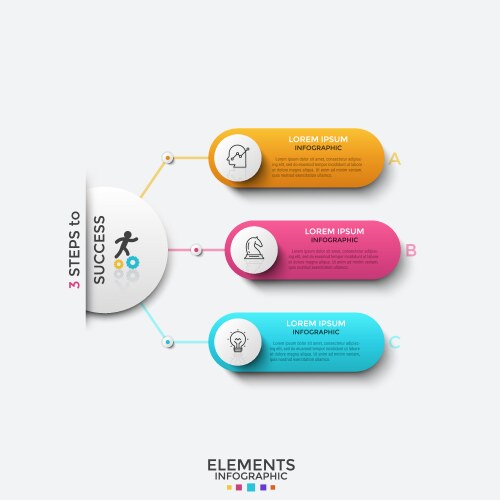 Modern infographic template vector image