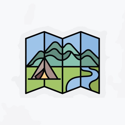 Camping scene Vector Images & Graphics for Commercial Use | VectorStock