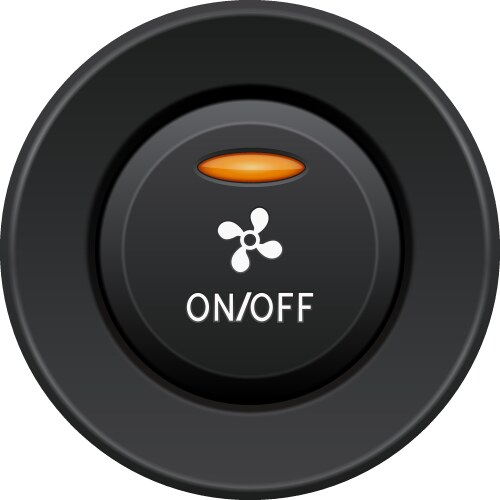 Air conditioner buttons set car dashboard black Vector Image