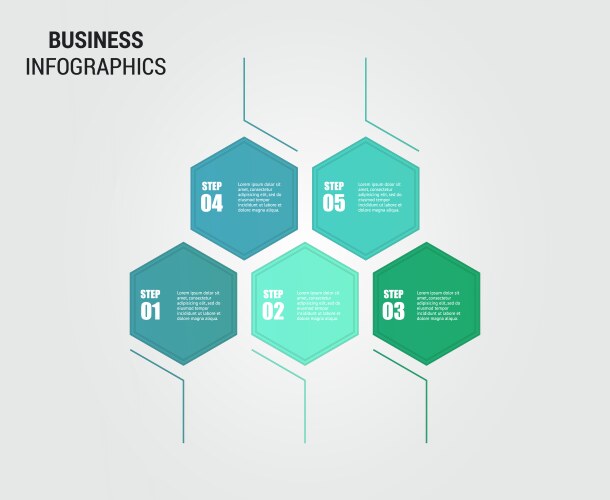 business economy infographic elements vector image