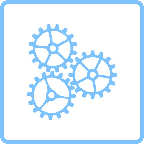 Gear grunge icon Royalty Free Vector Image - VectorStock