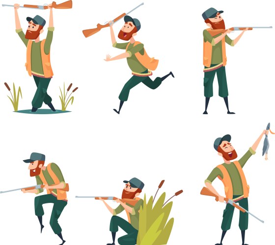 Funny cartoon giraffes wild animal characters set Vector Image
