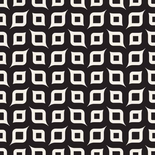 seamless black and white rounded shapes vector