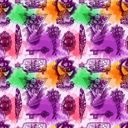 Tattoo style sketch Vector Image