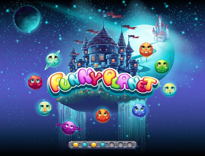 an example of loading screen for a computer game vector image