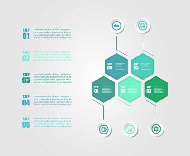 business economy infographic elements vector image